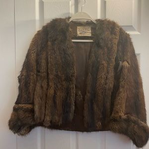 1950s Vintage Mink Fur Caplet